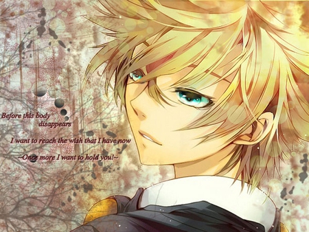 Once more - vocaloid, yellow, kagamine, cool, len