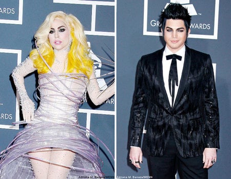 adam lambert and lady gaga at 52ng Grammz - ol, lol, oll