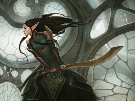 elf - elf, sword, fantasy, mtg