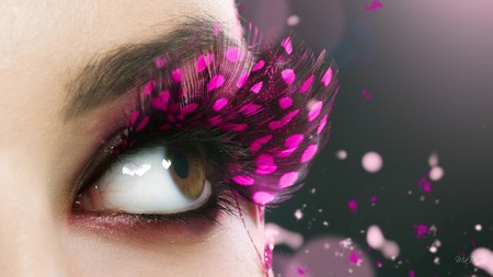 Butterfly Lashes - cosmetic, lashes, fantasy, beauty, eye