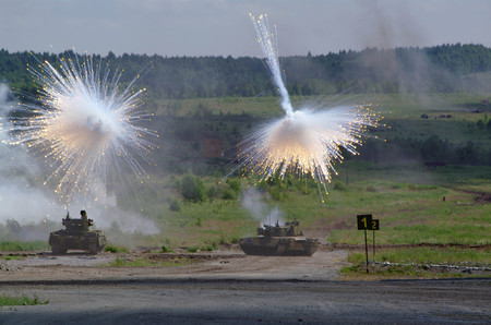 Tanks - army, tanks, explosion, military