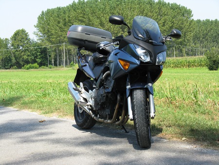 My Honda - fields, motor, country, motorcycles