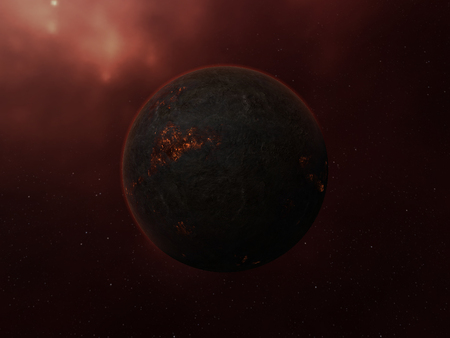 EVE ONLINE Red Planet - online, red, planet, fearsome, fiery, eve