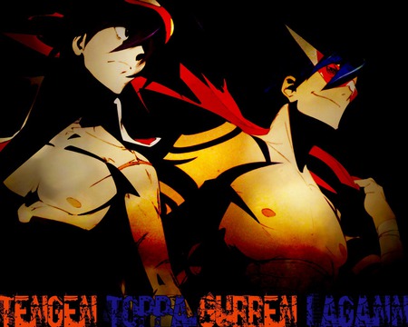 The Brother in Arms - tengen toppa gurren lagann, kamina, dai gurren, anime, simon