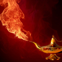 Fiery Magic Lamp