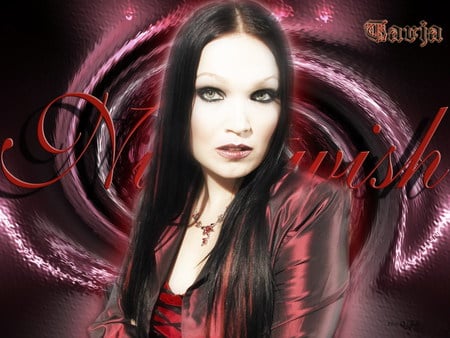 Tarja Turunen - woman, heavy, metal, nightwish, music, gothic, turunen, red, tarja