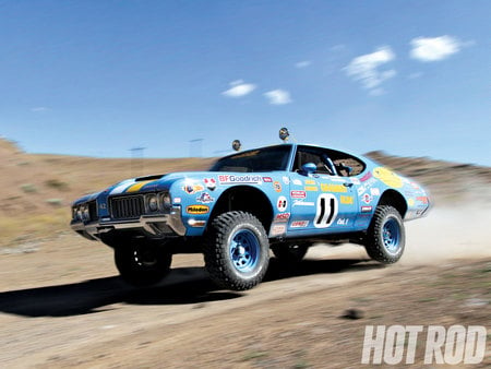 The Grabber - olds, blue, gm, dirt, 442