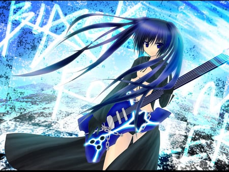 Rocker Mato !! - guitar, game, mato, anime, kuroi, brs, rocker, black rock shooter