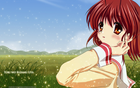 Toki Wo Kizamu Uta - nagisa, key, light, field, furukawa, orb, clannad, game, anime