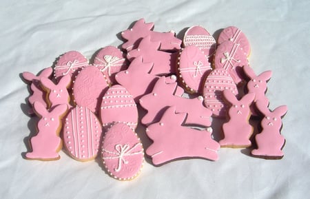 Easter in Pink - easter, nice, pink, cookies