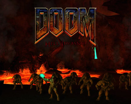 Doom hell invasion - hell, horde, hell knight, invasion, doom