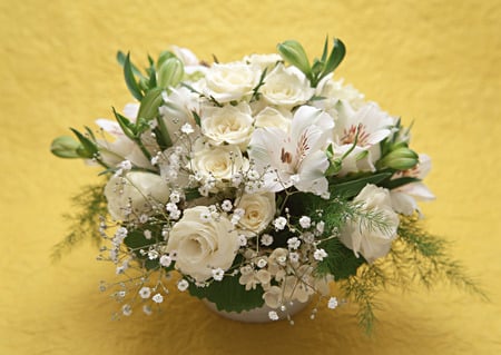 White flowers - white, nature, bouquet, flowers