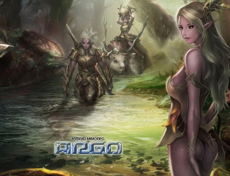 Argo - beauty, nice, elves, female, hot, water, fantasy, armor, gorgeous, game, pretty, anime, sword, elf, sexy, warrior, beautiful, warriors, weapons, babe