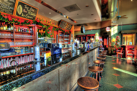 Soda Shop HDR - beautiful, diner, store, hdr, cafe, soda, shop