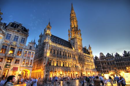 Town Hall in Brussels HDR - popular, town hall, wallpaper, cityscape, buildings, beautiful, belgium, architecture, hdr, brussels, europe