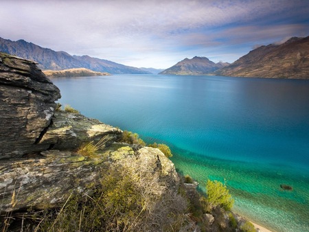 Mountain lake - lakes, nature, mountains, sky