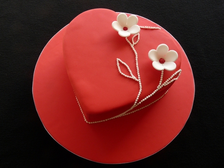 Torta - heart, red, nice, cake, birthday