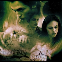 Edward and Bella in green