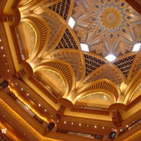 Interior of Emirates Palace Hotel In Abu Dhabi UAE