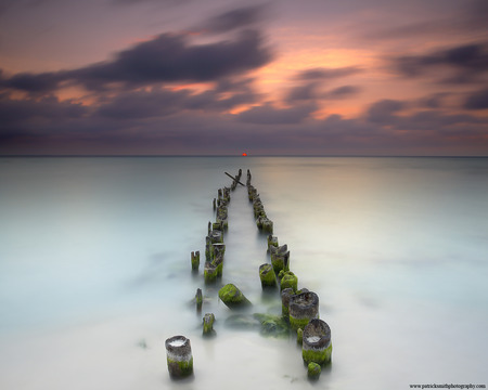 Pier at sunset - pier, sunset