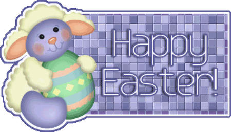 Happy Easter Lamb - holiday, easter, happy easter, lamb