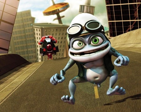 Crazy Frog - crazy, silly, blue, annoying, funny, frog, crazy frog