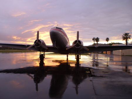 Take Away - aircraft, sunset, films, atmospheric