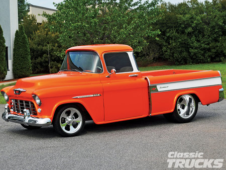 Cameo 55 - truck, orange, gm, chevy