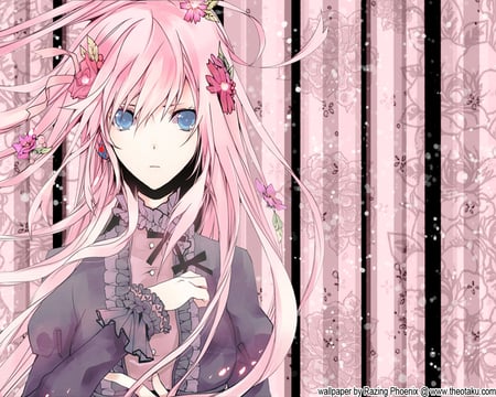 Beautiful Yet Vintage Rose - megurine luka, vocaloids, razing phoenix, luka megurine