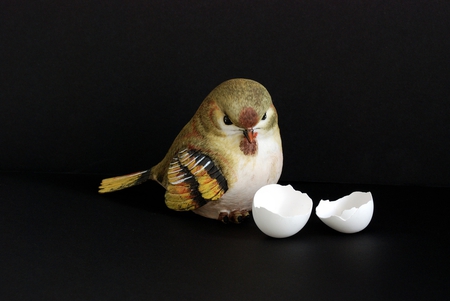 Easter bird - bird, nice, egg, still life, statue