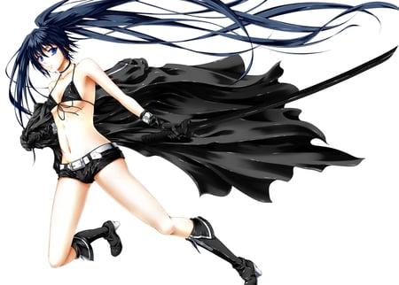 black rock shooter - anime, shooter, rock, black, ova