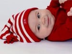 Baby red dressed