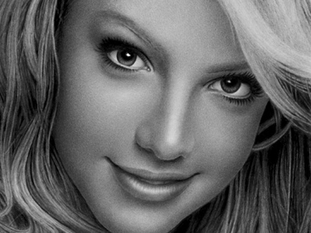 Britney Spears/Black&White - sexy, hot, singer, blonde, britney spears