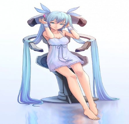 short circuted - aqua, good night last nigght, niteie, miku