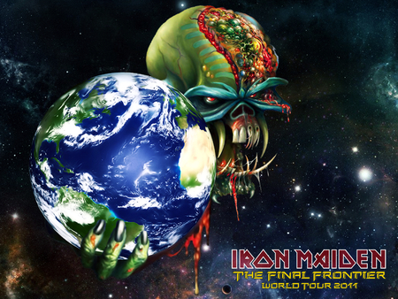 Iron Maiden - Final Frontier - logo, maiden, band, frontier, music, metal, eddie, world, final, heavy, iron