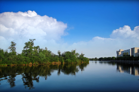 Summer day - canal, ukraine, energodar, river