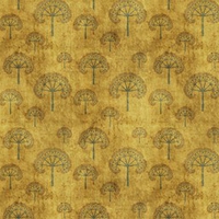 Oriental Abstract Trees Gold