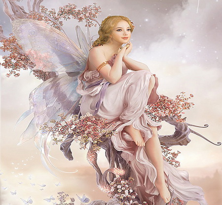 Waiting - beauty, abstract, girl, wallpaper, fairy, fantasy, cg