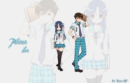 Platonic love - girls, walls, school, anime, boys, life count