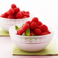 bowls of raspberrys