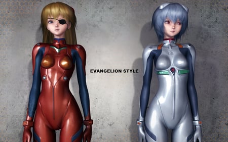 Evangelion Style - walls, battles, anime, series, fiction, robot