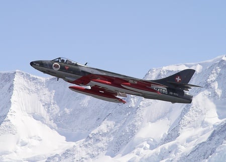 Hunter in the Mountains - hawker, hunter, force, british, air, raf, royal