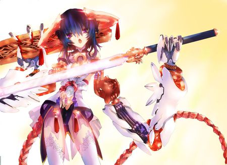 Mecha Girl - anime, mecha, girl, sword, lovely, android