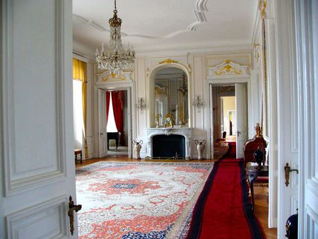 Euxinograd interior - interio, lux, photography, palace, room, photo, architecture, white, red, bulgaria