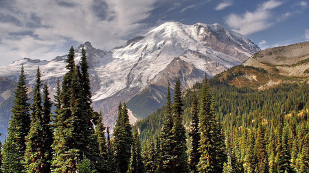 Mountains - forests, mountains, nature, sky