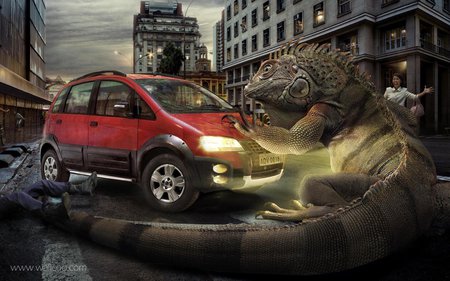 Creative World - cg, car, digital art, hd, creative, platinum conception