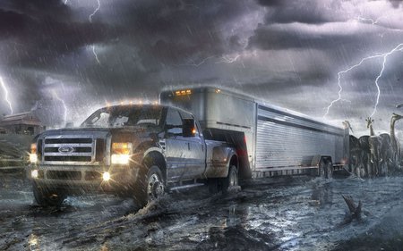 Thunder - platinum conception, hd, digital art, animal, ford, thunder, creative, cg