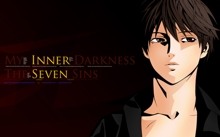 My Inner Darkness - male, darkness, vampire, rosario to vampire, aono tsukune, cool, boy, anime, human