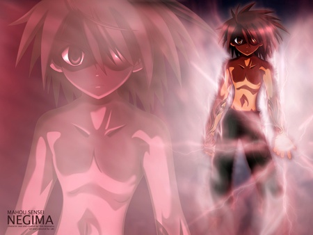 Dark Apprentice - side, magic, evil, magia erebea, dark, negi, anime, manga, mahou sensei negima