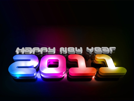 2011 - 3d, art, new year, year